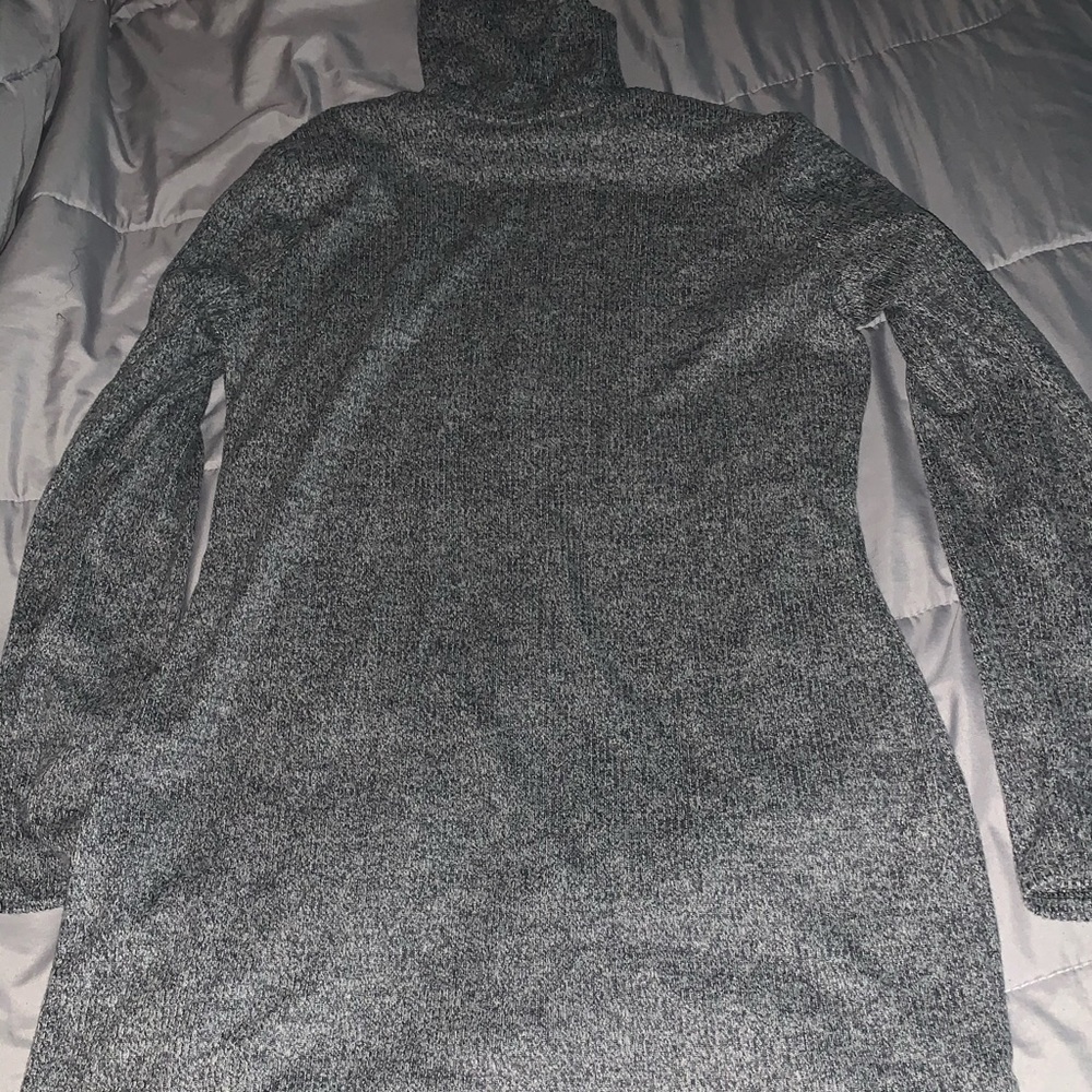 Grey Turtleneck Dress